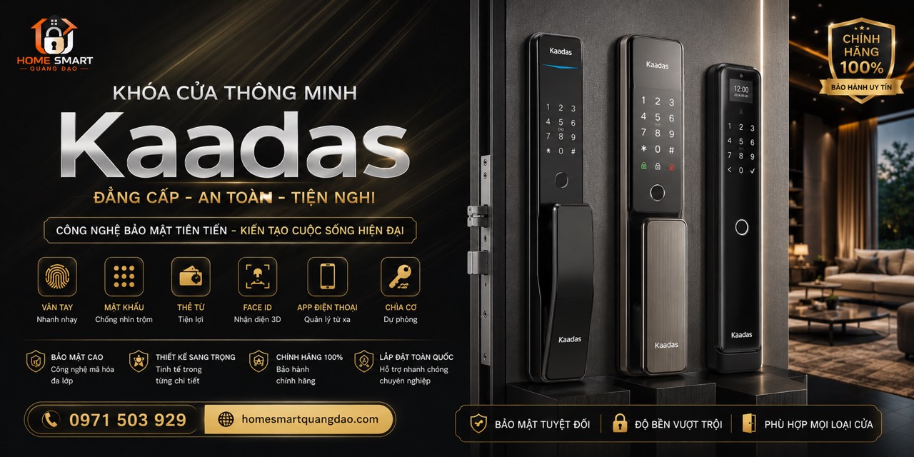Banner Khoá Cửa Thông Minh Kaadas