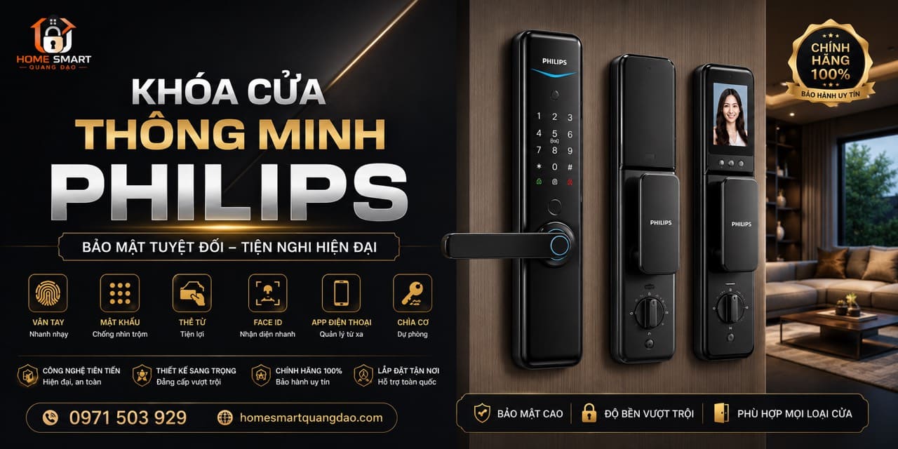 Banner Khoá Cửa Thông Minh Philips