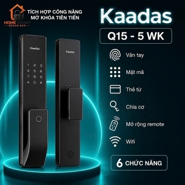 Khóa Cửa Thông Minh Vân Tay KAADAS Q15 - 5WK