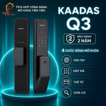 Khóa Cửa Thông Minh Vân Tay KAADAS Q3