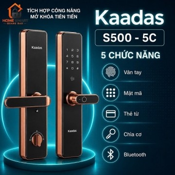Khóa Cửa Thông Minh Vân Tay Kaadas s500-5c