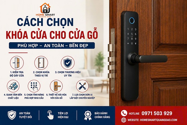 Cách chọn khoá cửa cho cửa gỗ bền đẹp