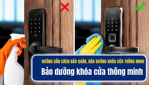 Cách vệ sinh khoá vân tay thông minh