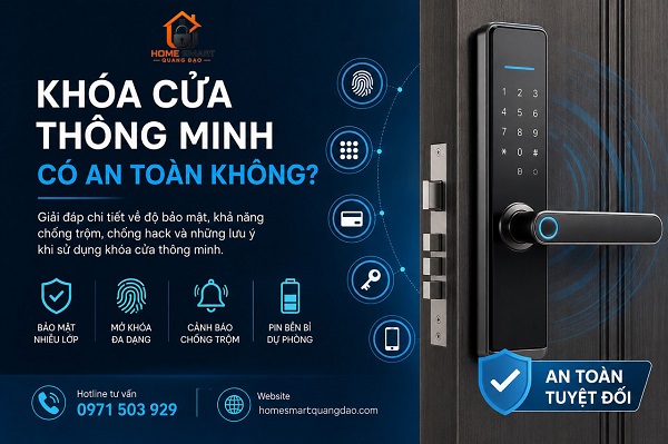 Khoá cửa thông minh có an toàn không?