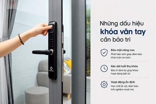 Những dấu hiệu khoá vân tay cần bảo trì